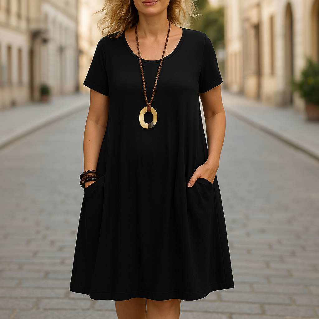 Sophie – Abito Elegante con Copertura Discreta del Ventre