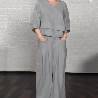 VALENTINA | Set 2 Pezzi con Vestibilità Rilassata e Stile Minimal per Tutti i Giorni